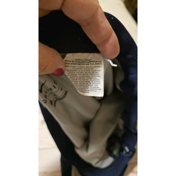 NIKE DRIFIT Shorts RUNNING LINED SHORTS Blue Womens XL Jogging walking yoga Gym - Picture 6 of 7